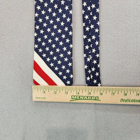 Tommy Hilfiger NEW 100% Silk Stars and Stripes Vintage Tie Americana Patriotic - Picture 9 of 13
